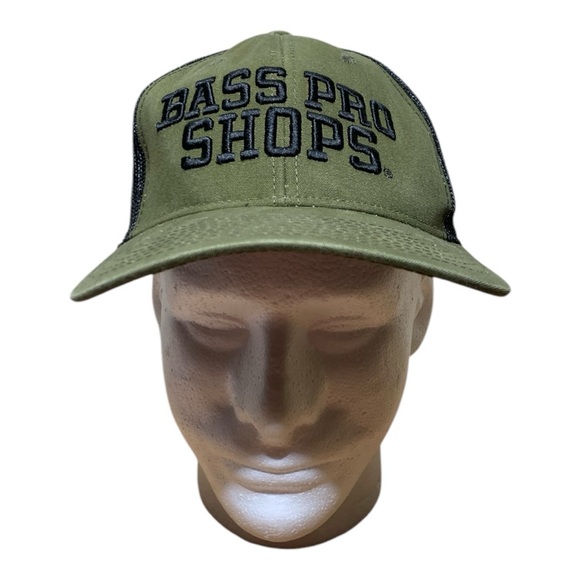 Bass Pro Shops Green Trucker Hat - Picture 1 of 4